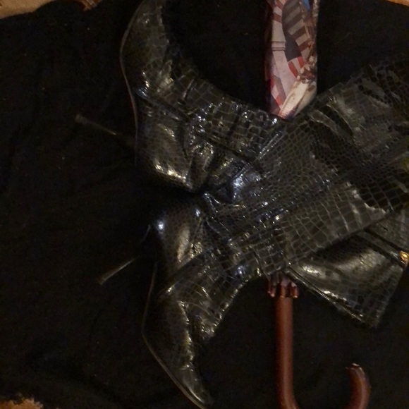 VERO CUROIO patent leather knee boots - Picture 3 of 5